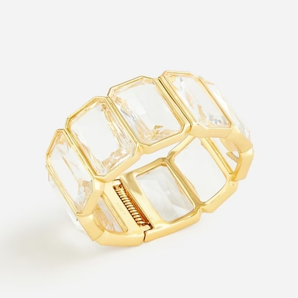 J. Crew Rectangle Stone (Clear) Bracelet - Picture 8 of 8